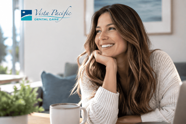 Woman with a bright smile in a natural lifestyle setting for cosmetic dentistry in Oxnard.